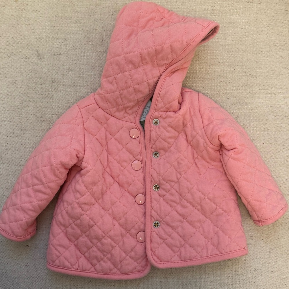 3-6 Months, Pink First Impressions Quilted Jacket